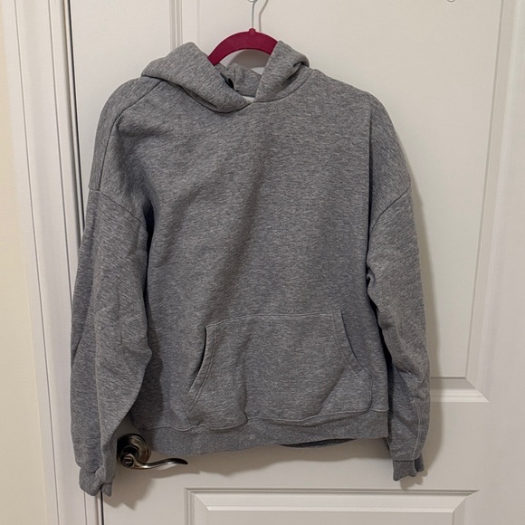 Skims COTTON FLEECE CLASSIC HOODIE | HEATHER GREY - HEATHER GREY - Picture 2 of 4